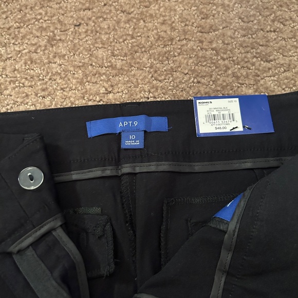 Apt 9 Skinny Leg Pants Black Size 10 - Picture 4 of 4